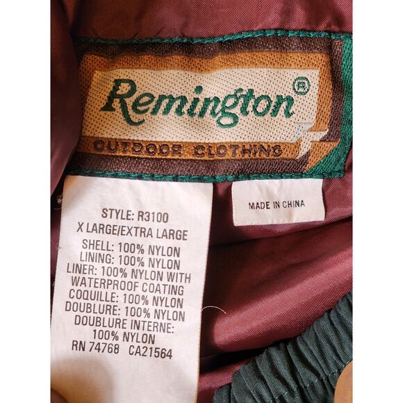 Remington Outdoor Pants Mens XL Adventure Hiking Hunting Utility Green Cargo - Picture 9 of 9